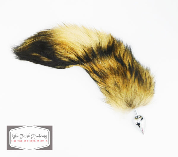 13”-14” Genuine Finn Raccoon Tail Butt Plug - TFA