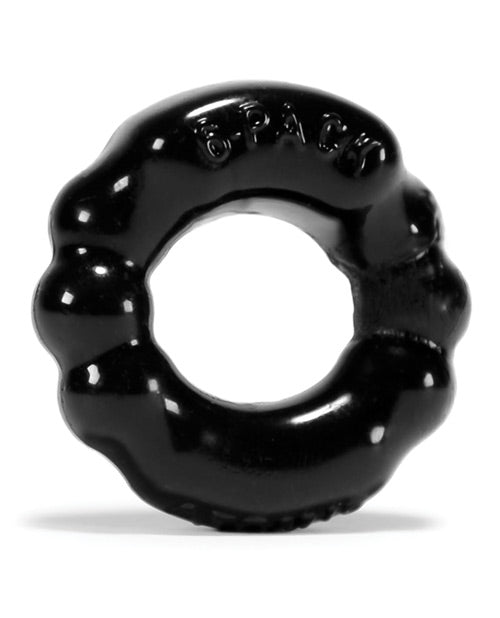 Oxballs Atomic Jock 6-pack Shaped Cocking - Black - THE FETISH ACADEMY 