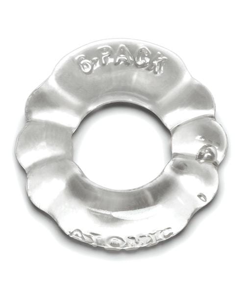 Oxballs Atomic Jock 6-pack Cockring - Clear - THE FETISH ACADEMY 