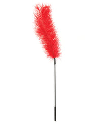 Sportsheets Body Tickler Ostrich Feather - Red - THE FETISH ACADEMY 