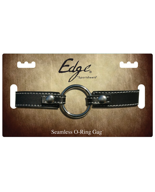 Edge Leather Seamless O Ring Gag - THE FETISH ACADEMY 