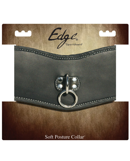 Edge Soft Leather Posture Collar - THE FETISH ACADEMY 