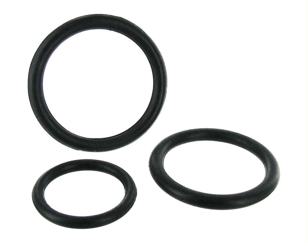 Black Triple Silicone Cock Ring Set - TFA