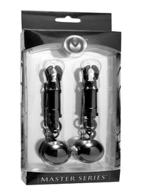 Black Bomber Nipple Clamps with Ball Weights - TFA