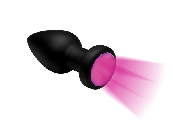 7X Light Up Rechargeable Anal Plug - THE FETISH ACADEMY 
