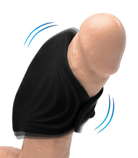 10X Pleasure Stroke Vibrating Silicone Penis Sleeve - TFA