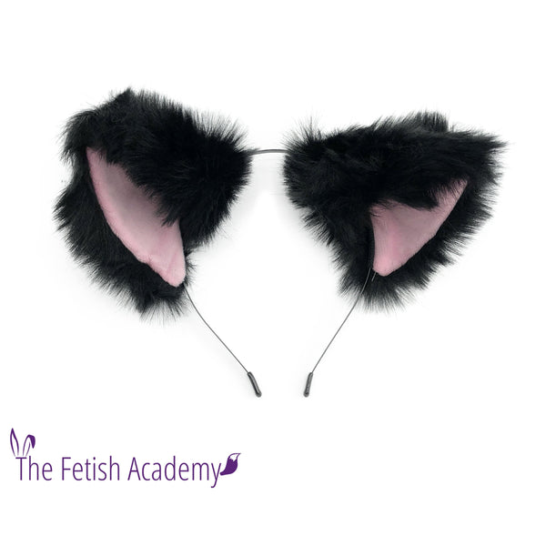 Black and Pink Wolf Ears - THE FETISH ACADEMY 