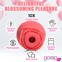10X Rose Flirt Silicone Clitoral Stimulator