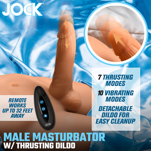 JOCK Male Ass Masturbator with Posable Dildo