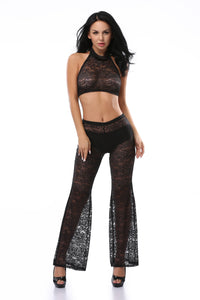 BLACK LACE PANTS AND TOP SET from our Sexy Fashion Collection - TFA