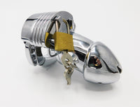 Adjustable Metal Chastity Cage with Lock and Key - TFA