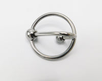 Stainless Steel Cock Tip Ring with Urethral Plug - TFA