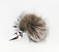 Silver Raccoon Fur Bunny Plug and Ears Set - TFA