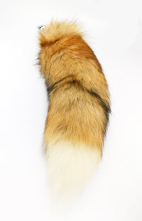 20"-23" Genuine American Red Fox Tail Butt Plug - TFA