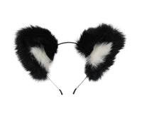 Black FAUX Wolf Tail and Ears Set - TFA