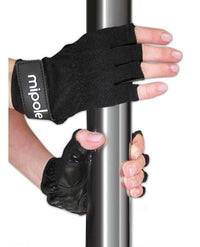 Mipole Dance Pole Gloves (pair) Medium - Black - TFA