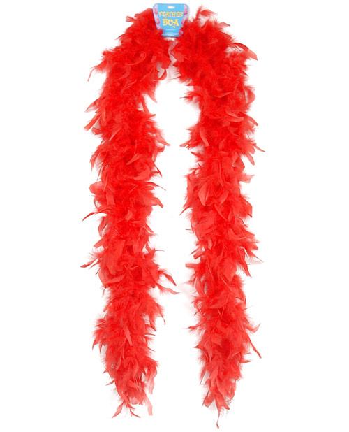 Lightweight Feather Boa - Red - THE FETISH ACADEMY 