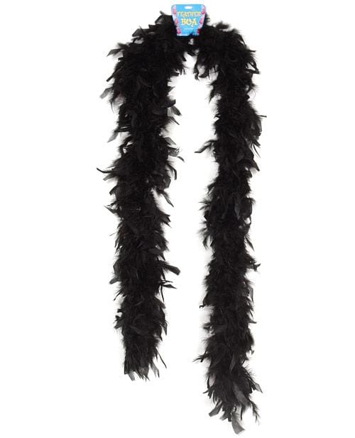 Lightweight Feather Boa - Black - THE FETISH ACADEMY 