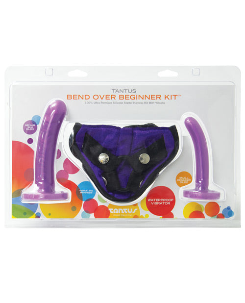 Tantus Bend Over Beginner Ppa W-harness - Purple - THE FETISH ACADEMY 