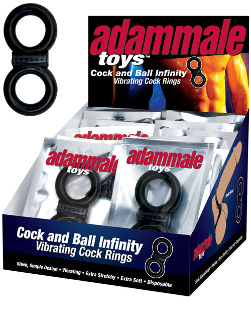 Adam Male Cock & Ball Infinity Cockring - Display Of 24 - THE FETISH ACADEMY 