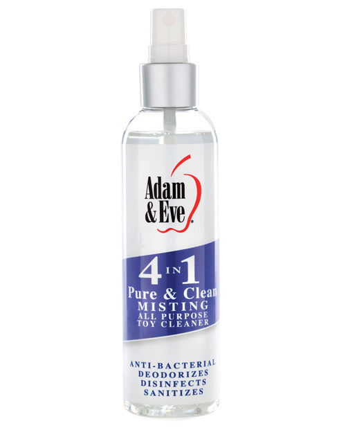 Adam & Eve 4 In 1 Pure & Clean Misting Cleaner - 4oz - THE FETISH ACADEMY 