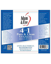 Adam & Eve 4 In 1 Pure & Clean Misting Cleaner - 8oz - THE FETISH ACADEMY 