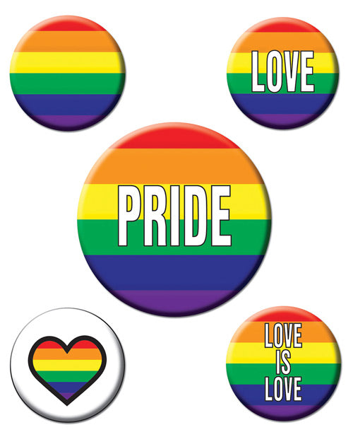 Rainbow Rainbow Party Buttons - THE FETISH ACADEMY 