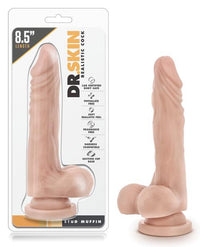 Blush Dr. Skin Stud Muffin 8.5" Dong W-suction Cup - Beige - TFA