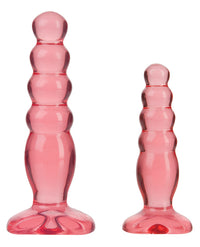 Crystal Jellies Anal Delight Trainer Kit - Pink - THE FETISH ACADEMY 
