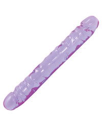 Crystal Jellies 12" Jr. Double Dong - Purple - THE FETISH ACADEMY 