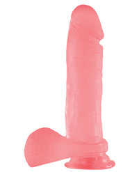 Crystal Jellies 8" Ballsy Cock - Pink - THE FETISH ACADEMY 