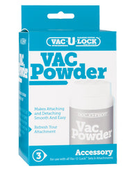 Vac-u-lock Powder Lubricant - White - THE FETISH ACADEMY 