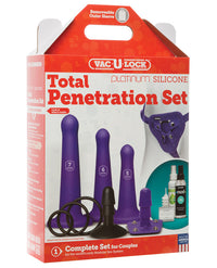 Vac-u-lock Total Penetration Set - Purple - THE FETISH ACADEMY 