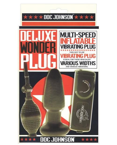 Deluxe Wonder Plug Inflatable Vibrating Butt Plug - Multi Speed - TFA