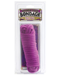 Japanese Style Bondage Cotton Rope - Purple - THE FETISH ACADEMY 