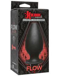 Kink Flow Silicone Anal Douche Accessory Full Flush Out - Black - THE FETISH ACADEMY 