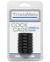 Titanmen Tools Cock Cage - Black - THE FETISH ACADEMY 