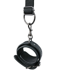 Easy Toys Pillow & Ankle Cuffs Leg Position Strap - Black - THE FETISH ACADEMY 