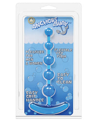Anchor's Away Beaded Anal Plug  - Blue - THE FETISH ACADEMY 