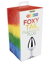 Rainbow Foxy Tail Butt Plug - THE FETISH ACADEMY 