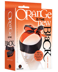 The 9's Orange Is The New Black Satin Sash Reversible Blindfold - THE FETISH ACADEMY 