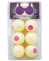 Boob Beer Pong Balls - Pack Of 6 - THE FETISH ACADEMY 