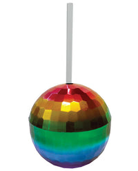 Rainbow Disco Ball Cup - 12 Oz - THE FETISH ACADEMY 