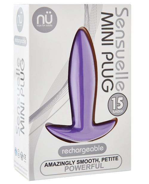 Sensuelle Mini Butt Plug - Purple - THE FETISH ACADEMY 