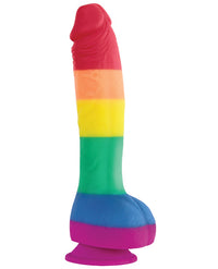 Colours Pride Edition 8" Dong W-suction Cup - THE FETISH ACADEMY 