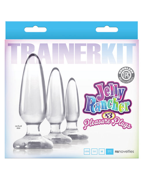 Jelly Rancher Butt Plug Trainer Kit - Clear - THE FETISH ACADEMY 