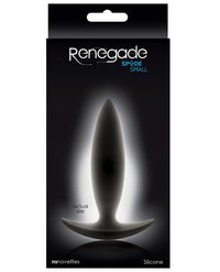 Renegade Spade Small Butt Plug - Black - THE FETISH ACADEMY 