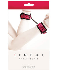Sinful Ankle Cuffs - Pink - THE FETISH ACADEMY 