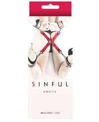 Sinful Hogtie - Pink - THE FETISH ACADEMY 