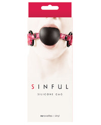 Sinful Soft Silicone Gag - Pink - THE FETISH ACADEMY 